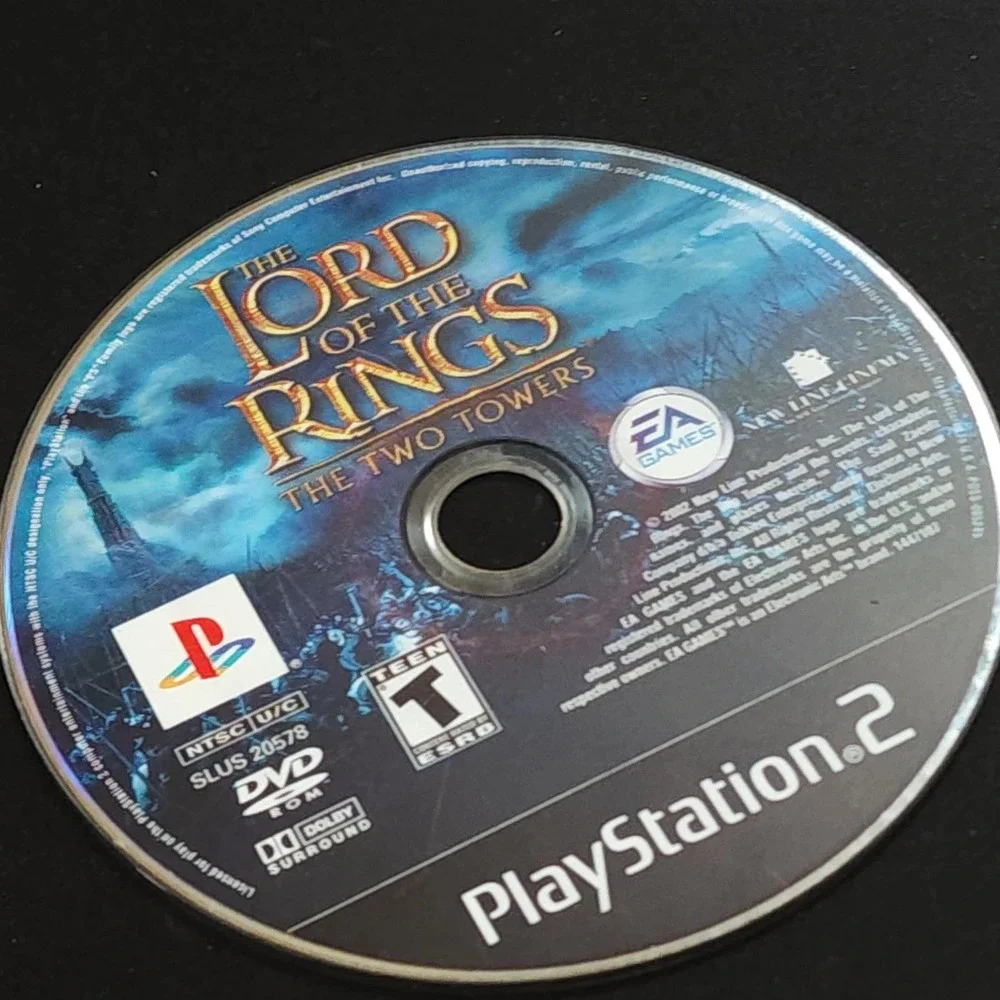 The Lord of the Rings The Two Towers PS2 PlayStation 2 SLUS 20578 Disc Only